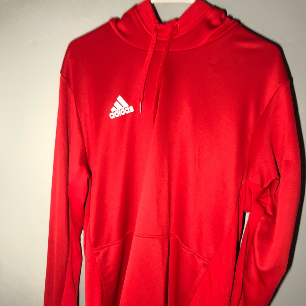 Large Red Adidas Hoodie